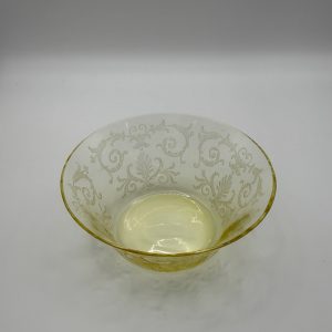 Fostoria Glass Versailles Yellow Blown Finger Bowl