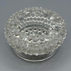 Clear Crystal Hob Nail Salt Cellar