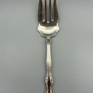 Silver Plated Serving Fork Rogers Bros. XS Monogram Triple Pattern